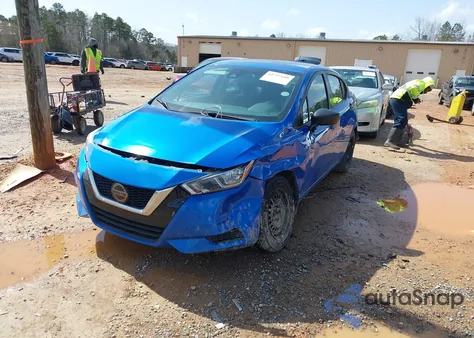 2020 Nissan Versa S 5-Speed Manual Transmission z USA, uszkodzony, nr VIN 3N1CN8BV5LL875509
